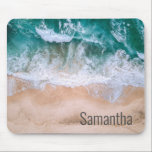 Tapis De Souris Nom personnalisé Beach Waves Ocean Surf<br><div class="desc">Cette conception peut être personnalisée dans la zone fournie en modifiant la photo et/ou le texte. Vous pouvez également le customiser en cliquant sur Personnaliser ce Modèle, puis en choisissant l'option cliquer pour customiser et supprimer ou modifier la couleur de l'arrière - plan, ajouter du texte, modifier la couleur ou...</div>