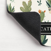 Tapis De Souris Nom personnalisé Boho Poted Plantes (Coin)