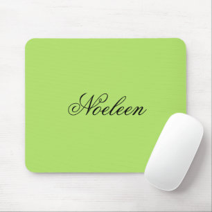 Tapis De Souris Nom personnalisé couleur chaux simple