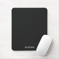 Nom personnalisé Elegant Jet Black -
