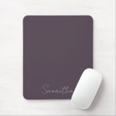 Tapis De Souris Nom personnalisé élégant Purple Taupe (Avec souris)