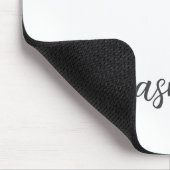 Tapis De Souris Nom personnalisé en monogramme simple et féminin (Coin)