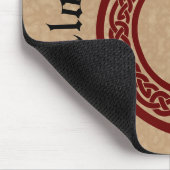 Tapis De Souris Nom personnalisé et monogramme Style celtique Ouro (Coin)