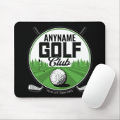 Tapis De Souris NOM personnalisé Golfing Pro Golf Club Player (Avec souris)