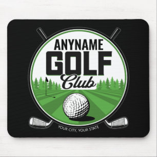 Tapis De Souris NOM personnalisé Golfing Pro Golf Club Player
