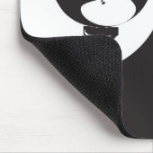 Tapis De Souris Nom personnalisé Hello Black and White Golf (Coin)