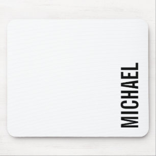 Tapis De Souris Nom personnalisé minimaliste moderne