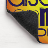 Tapis De Souris Nom personnalisé Motif ; Arrière - plan orange jau (Coin)