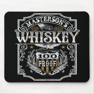 Tapis De Souris NOM personnalisé Old West Whiskey Brewery Bar