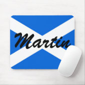 Tapis De Souris Nom personnalisé Scottish Flag mpcnt (Avec souris)