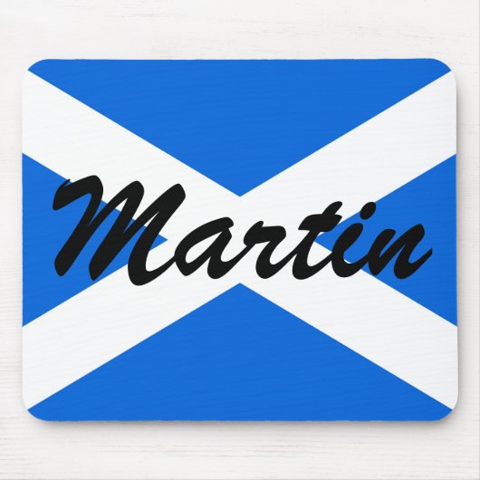 Tapis De Souris Nom personnalisé Scottish Flag mpcnt (Devant)