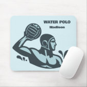 Tapis De Souris Nom personnalisé Water Polo (Avec souris)