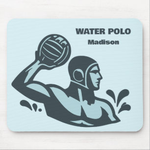 Tapis De Souris Nom personnalisé Water Polo