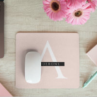 Nom personnel minimaliste Pastel Pink
