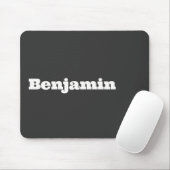 Tapis De Souris Nom Retro Bold Black (Avec souris)