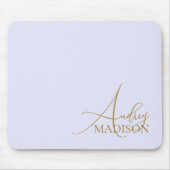 Tapis De Souris Nom Serif de script Purple Lavender (Devant)