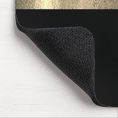 Tapis De Souris Nom simple jaune or et noir (Coin)