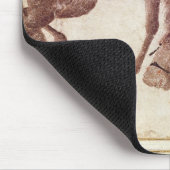 Tapis De Souris Nomade mongol prenant son cheval à l'eau (Coin)