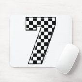 Tapis De Souris nombre checkered de l'emballage 7 automatique (Avec souris)