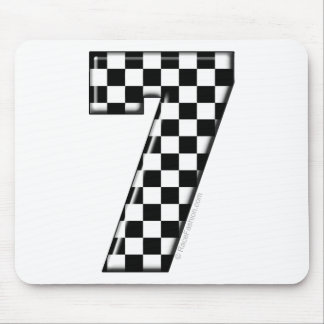 Tapis De Souris nombre checkered de l'emballage 7 automatique