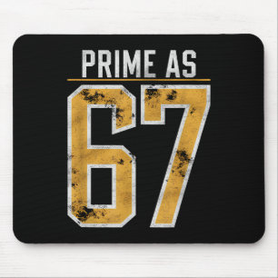 Tapis De Souris Nombre premier comme 67