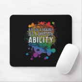 Tapis De Souris Non Handicap Une capacité différente Autisme (Avec souris)
