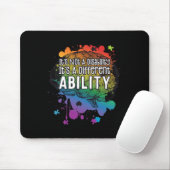 Tapis De Souris Non Handicap Une capacité différente Autisme (Avec souris)