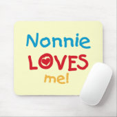 Tapis De Souris Nonnie aime moi t-shirts et cadeaux (Avec souris)