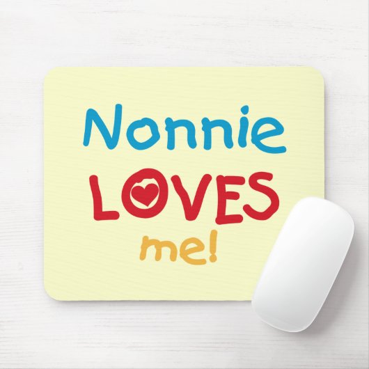 Tapis De Souris Nonnie aime moi t-shirts et cadeaux (Avec souris)
