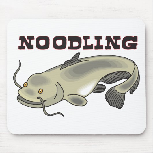 Tapis De Souris Noodling de poisson-chat (Devant)