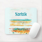 Tapis De Souris Norfolk, Royaume-Uni, Plage & Bateau dans l'art cr (Avec souris)