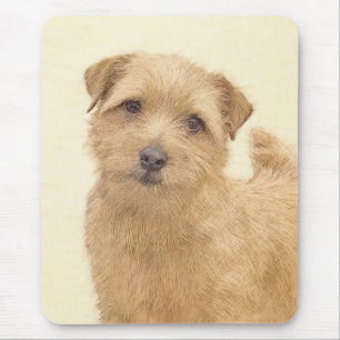 Tapis De Souris Norfolk Terrier Peinture - Art Chien original