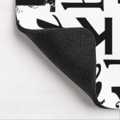 Tapis De Souris Norme mélangée Mousepad de typographie (Coin)