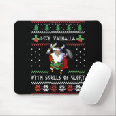 Tapis De Souris Norse Xmas Christmas Viking Deck Vhalla With Skull (Avec souris)