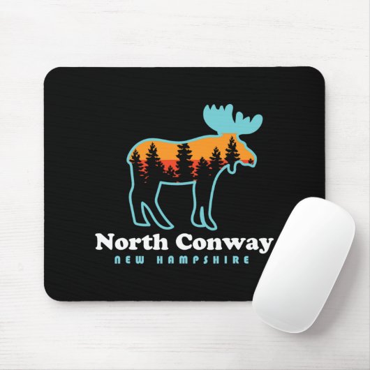 Tapis De Souris North Conway New Hampshire Moose Mountains (Avec souris)