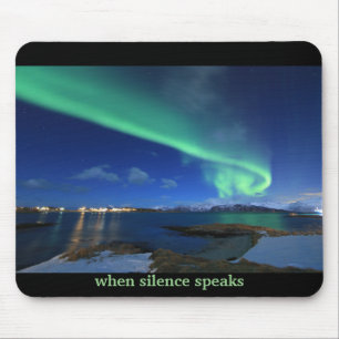 Tapis De Souris Northern Light avec citation