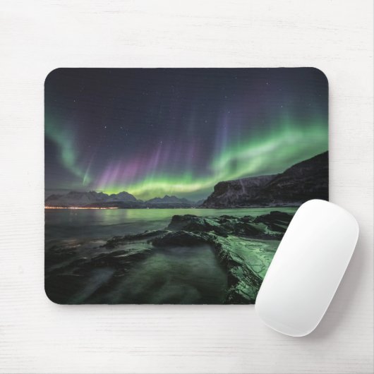 Tapis De Souris Northern Lights Norvège (Avec souris)