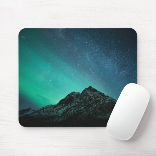 Tapis De Souris Northern Lights Norvège (Avec souris)