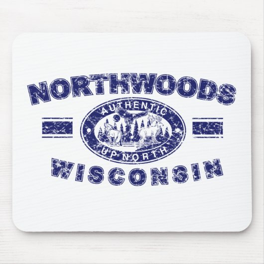 Tapis De Souris Northwoods-Distressed-[Conv (Devant)