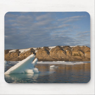 Tapis De Souris Norvège, Svalbard, île de Spitsbergen, Coucher