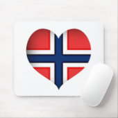 Tapis De Souris Norway Flag (Avec souris)