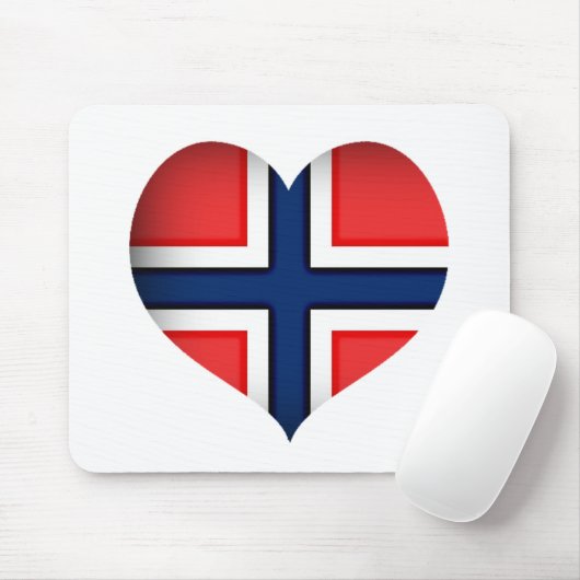 Tapis De Souris Norway Flag (Avec souris)