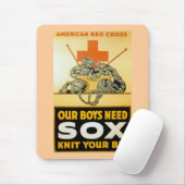 Tapis De Souris Nos Garçons Ont Besoin De Sox ~ Knit Your Bit (Avec souris)