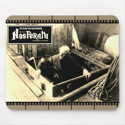 Tapis De Souris Nosferatu Filmstrip Mousepad des années 1920 (Devant)