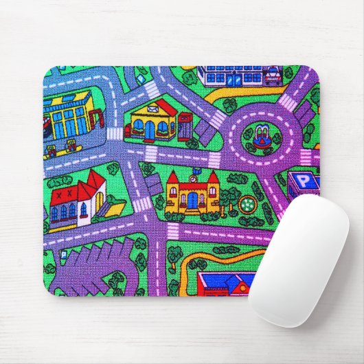 Tapis De Souris nostalgie des années 90, nostalgie moquette de pis (Avec souris)