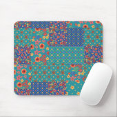 Tapis De Souris Nostalgique Faux Patchwork Motifs Mousepad (Avec souris)