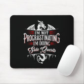 Tapis De Souris Not Procrastinating Side Quests Funny Rpg Gamer Dr (Avec souris)