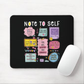Tapis De Souris Note à soi-même Psychologue Sensibilisation à la s (Avec souris)