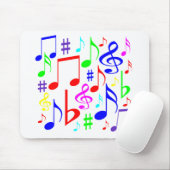Tapis De Souris note arc-en-ciel (Avec souris)