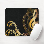 Tapis De Souris Note Gold de luxe (Avec souris)